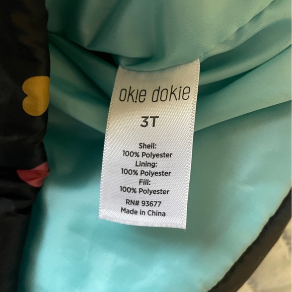Okie Dokie Girls Puffer Jacket- 3T - Picture 9 of 11